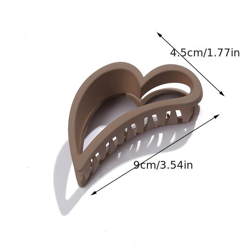 4pcs Heart Hair Claw Clips for Women Girls