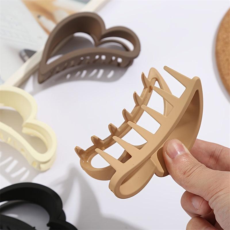 4pcs Heart Hair Claw Clips for Women Girls