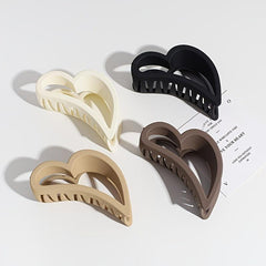 4pcs Heart Hair Claw Clips for Women Girls