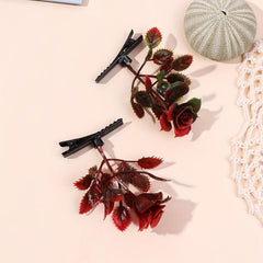 2pcs Flower Tree Duck Billed Clip for Hair Bangs