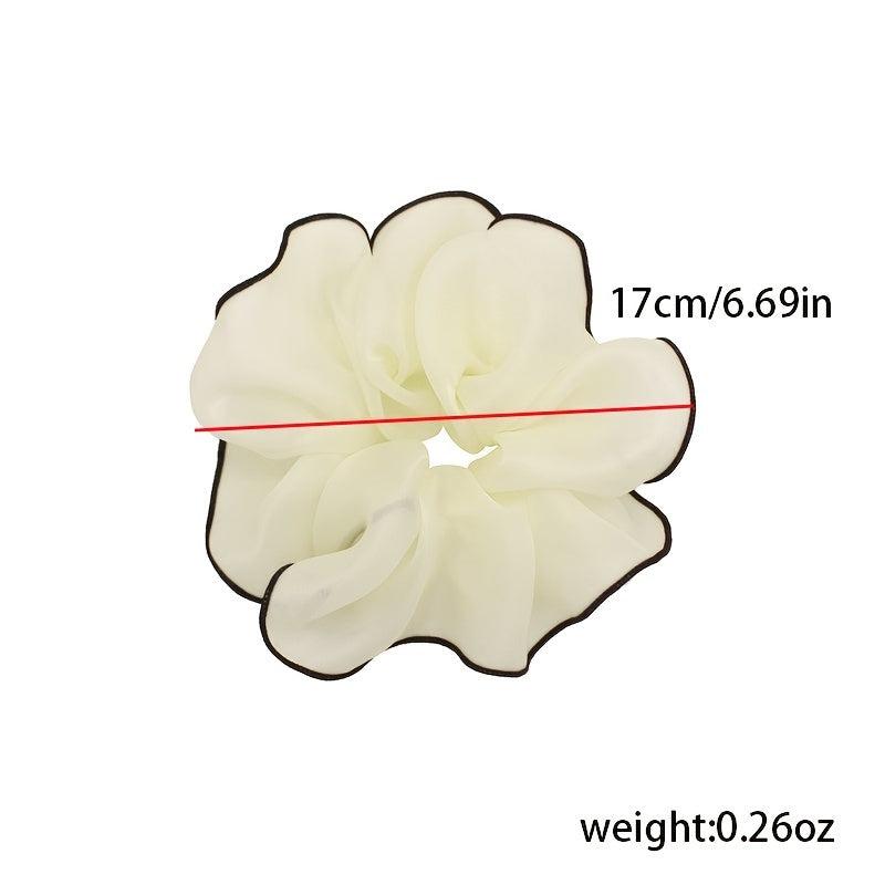 Two Tone Mesh Scrunchie Hair Tie For Women Girl