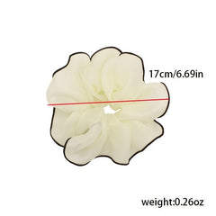 Two Tone Mesh Scrunchie Hair Tie For Women Girl