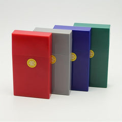 Plastic Automatic Open Cigarette Case Extended Slim 20pcs Cigarettes Storage