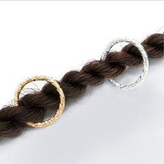 140PCS Hair Braids Ring Adjustable Hair Jewelry Rings Golden/Silver Hair Braid