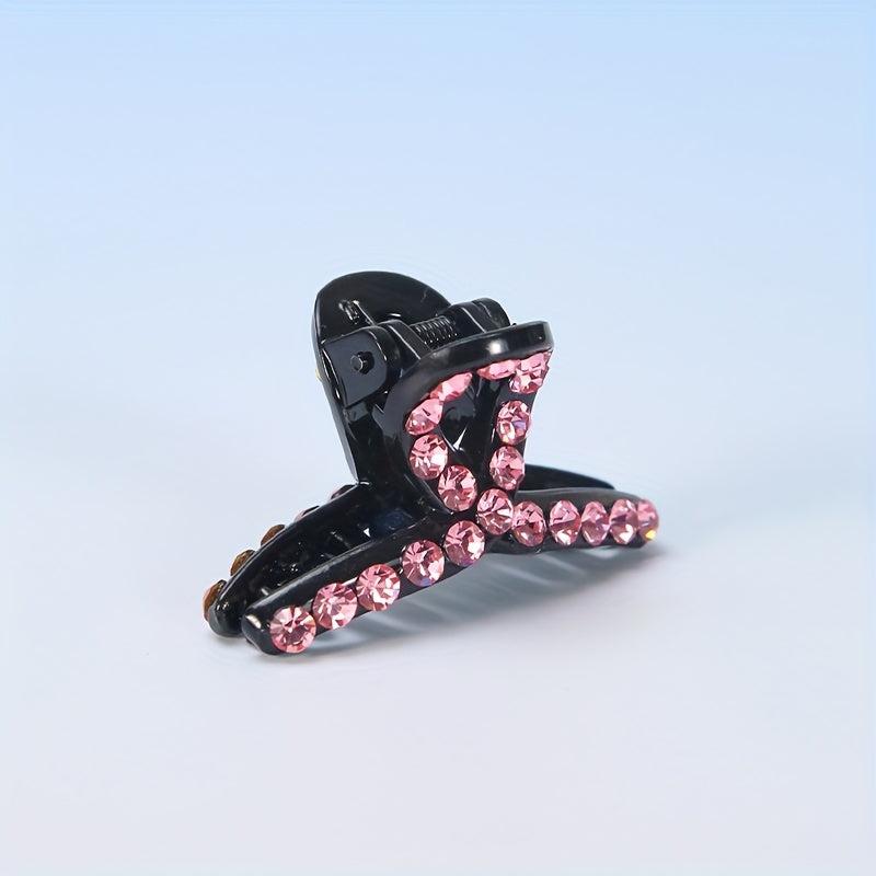 Rhinestone Hair Claw Clip Non-slip for Side Hair Bang Braids