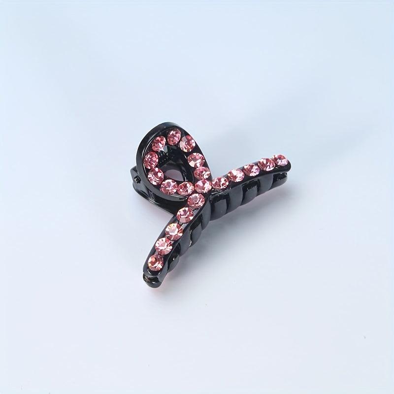 Rhinestone Hair Claw Clip Non-slip for Side Hair Bang Braids