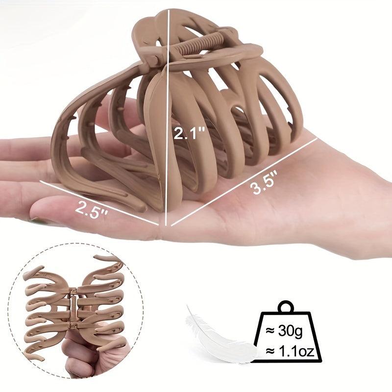 4pcs Matte Hair Claw Ponytail Holder Octopus Shape Hair Accessories