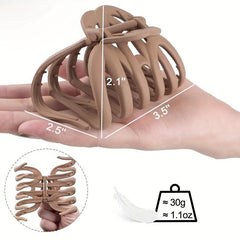 4pcs Matte Hair Claw Ponytail Holder Octopus Shape Hair Accessories