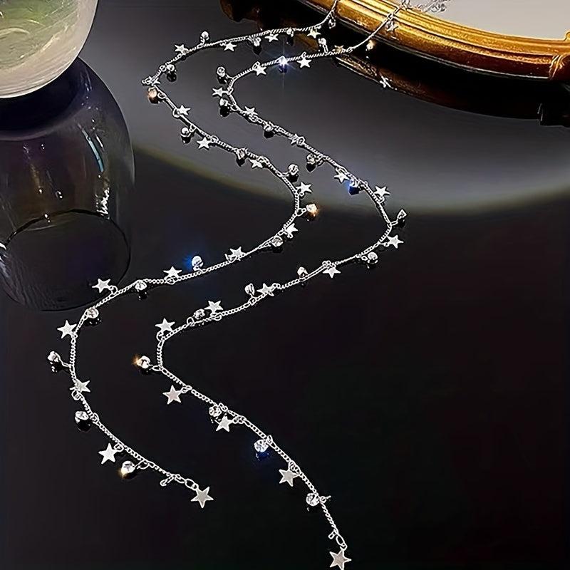 Silvery Braided Chain Tassel Ponytail Decoration Hair Accessories