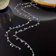 Silvery Braided Chain Tassel Ponytail Decoration Hair Accessories