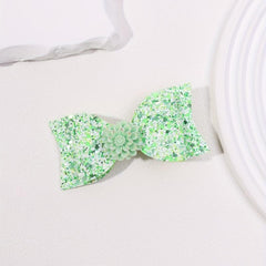 Green Hair Clip Double Layered Side Hair Bang Braids Women Girls Sweet Clip