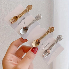 2pcs Alloy Duck Billed Hair Clip for Side Hair Bangs Braids