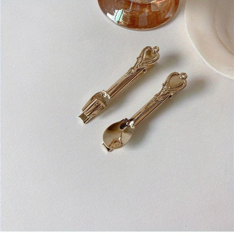 2pcs Alloy Duck Billed Hair Clip for Side Hair Bangs Braids