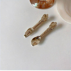 2pcs Alloy Duck Billed Hair Clip for Side Hair Bangs Braids