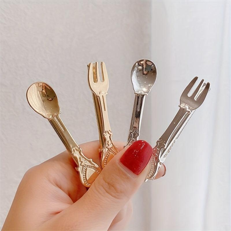 2pcs Alloy Duck Billed Hair Clip for Side Hair Bangs Braids
