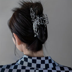 Liquid Metal Shape Hair Claw Modern Style Shark Claw Large Hair Clip