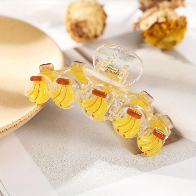 Cartoon Hair Claw Banana Clip Headwear Non Slip Accessory