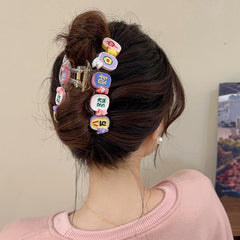 Cartoon Hair Claw Banana Clip Headwear Non Slip Accessory