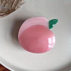 Fruit Series Hair Claw Peach Cherry Pattern Hair Accessory