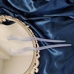 Acetate Wavy Hair Stick Ponytail Holder Hair Accessories
