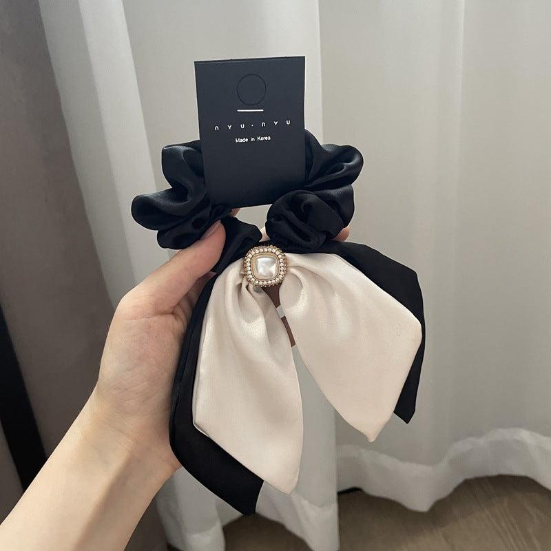 Faux Pearl Bow Scrunchies Hair Tie Hair Clip Hair Accessories