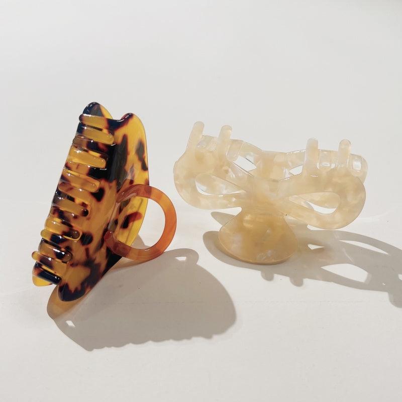 Iridescent Marbled Hair Claw Clip