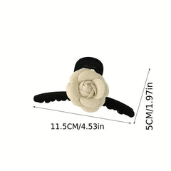 2pcs Camellia Hair Clip Retro Small Hair Clip