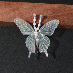Rhinestone Butterfly Hair Clip Earrings
