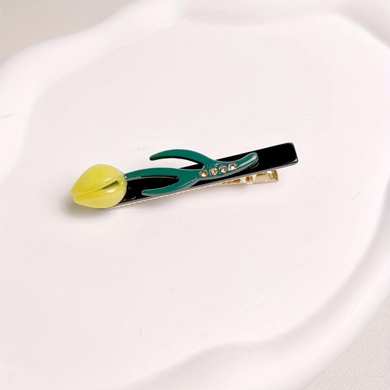 Cartoon Tulip Decor Hair Clip for Women Girls
