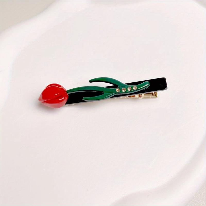 Cartoon Tulip Decor Hair Clip for Women Girls