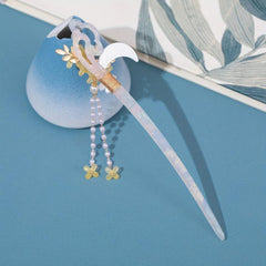 Vintage Osmanthus Hairpin with Tassel for Ladies Dress Up
