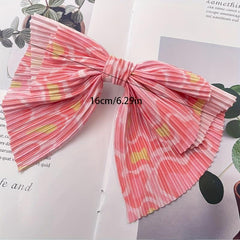 Colorful Bow Hair Barrette for Women Girls
