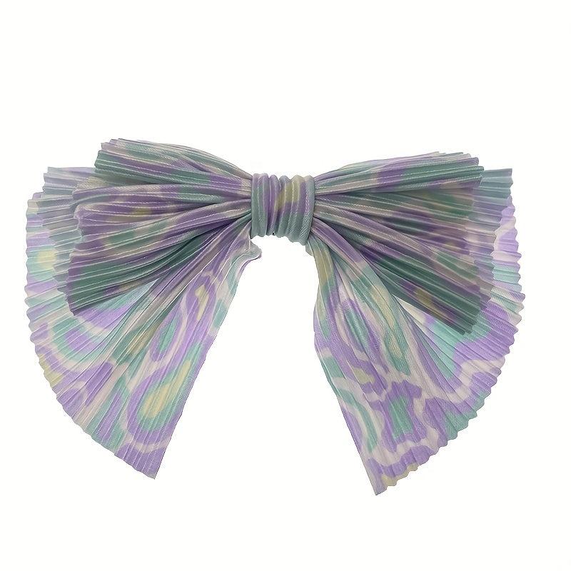 Colorful Bow Hair Barrette for Women Girls