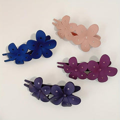 Large Flower Duck Billed Rhinestone Hair Clip
