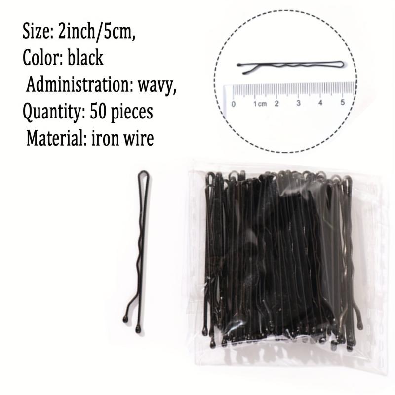50pcs Invisible Hair Pin Bobby Pin Hair Clip For Styling Bangs Girls
