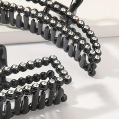 Hollow Rhinestone Hair Clip Claw for Women Girls