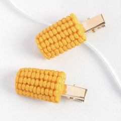 2pcs Corn Shaped Duck Billed Hair Clip for Women Girls