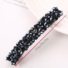 Crystal Beaded Hair Pin Snap Clip for Hair Bangs