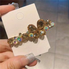 Colorful Rhinestone Butterfly Hair Clip Y2K Hair Accessory