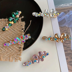 Colorful Rhinestone Butterfly Hair Clip Y2K Hair Accessory