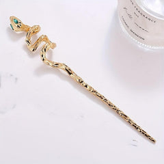 Snake Shaped Hair Stick Alloy Hair Stick Punk Hair Pin Women Girls Hair Pin