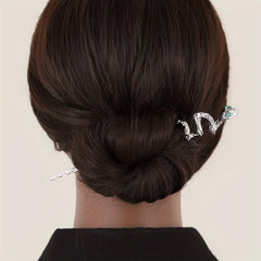 Snake Shaped Hair Stick Alloy Hair Stick Punk Hair Pin Women Girls Hair Pin