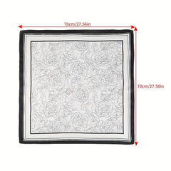 Boho Paisley Print Turban Scarf Silk Headdress Women Girls Hair Accessories