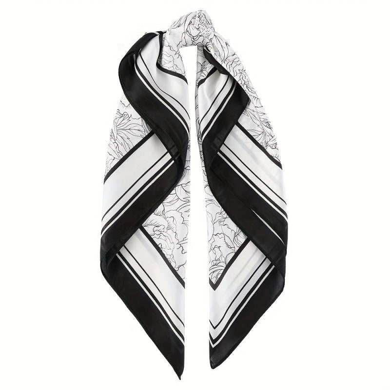 Boho Paisley Print Turban Scarf Silk Headdress Women Girls Hair Accessories