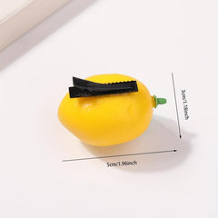 Creative Lemon Shaped Hair Clip for Women Girls Baby