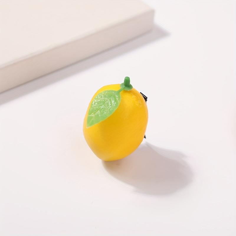 Creative Lemon Shaped Hair Clip for Women Girls Baby