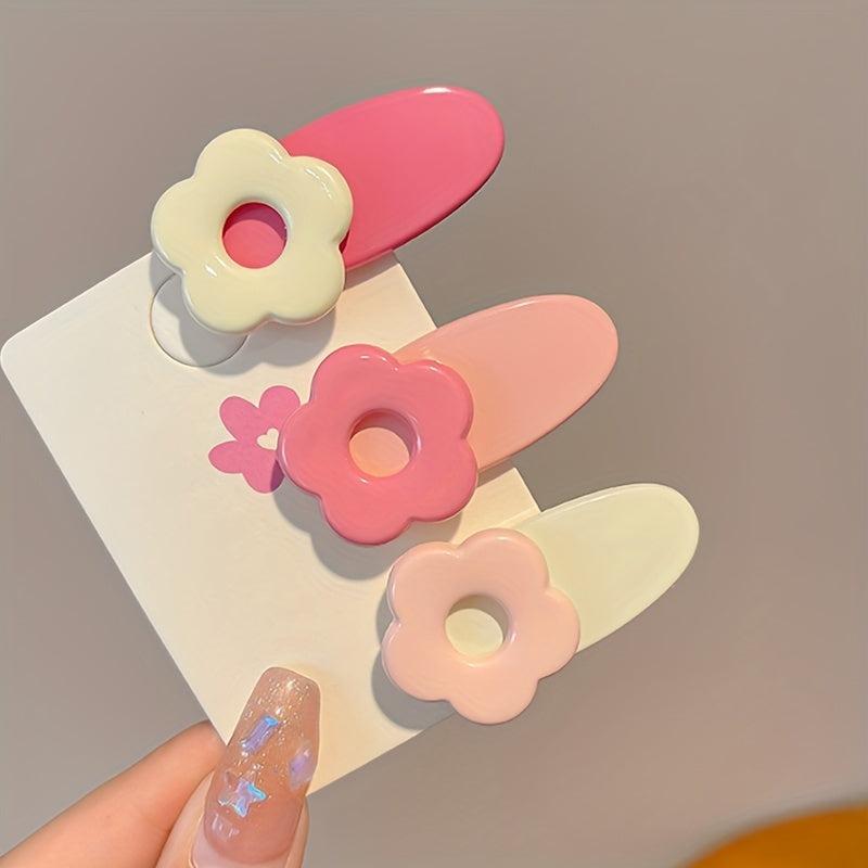 Sweet Flower Hair Clip for Women Girls Baby
