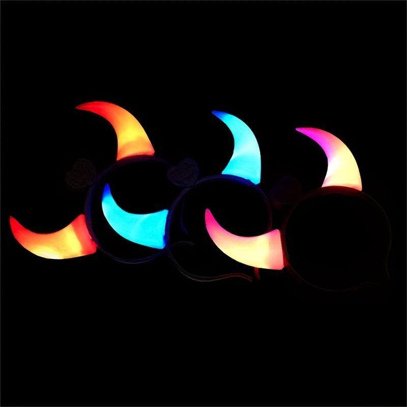 Lightening Ox Horn Headband Hair Band for Halloween Party