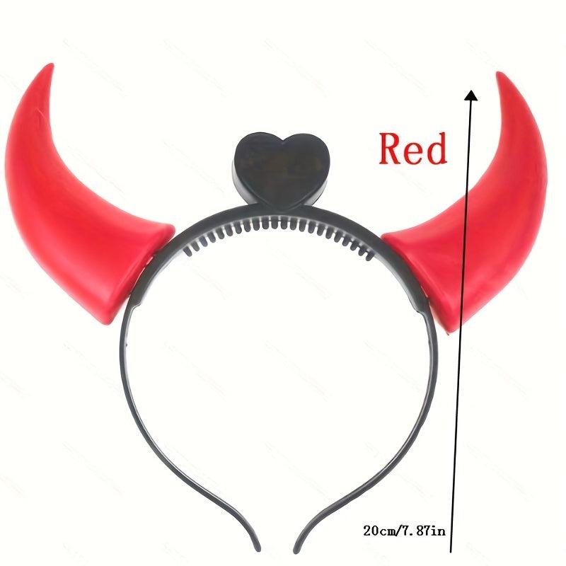 Lightening Ox Horn Headband Hair Band for Halloween Party