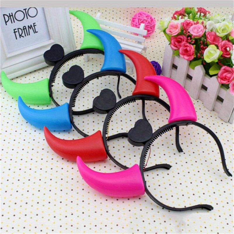 Lightening Ox Horn Headband Hair Band for Halloween Party